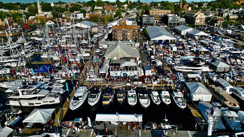 Newport International Boat Show photo copyright Jordan Balbresky taken at  and featuring the Power boat class