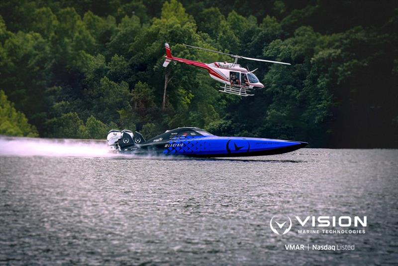 Vision Marine Technologies sets new speed records at the Lake of the Ozarks photo copyright Vision Marine Technologies taken at  and featuring the Power boat class